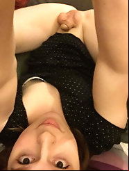 Lascivious shemale prostitute is playing herself
