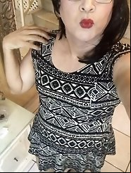 Alluring transgender beauty EmmaNataly in seductive poses